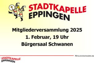 Mitgliederversammlung der Stadtkapelle